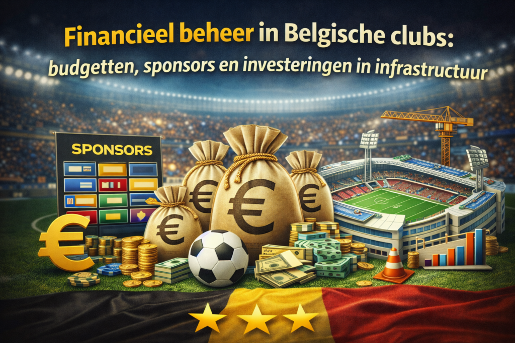 Financieel beheer in Belgische clubs budgetten, sponsors en investeringen in infrastructuur.