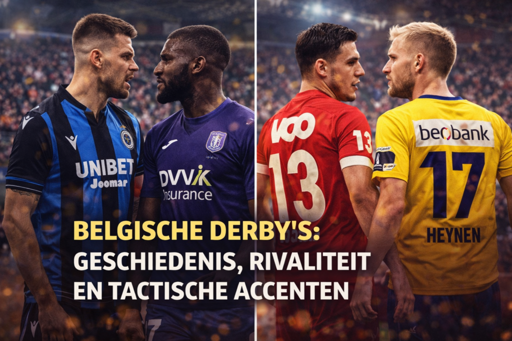 Belgische derby’s geschiedenis, rivaliteit en tactische accenten.